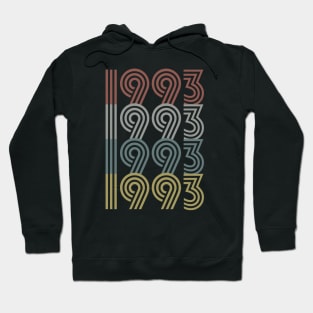 1993 Birth Year Retro Style Hoodie